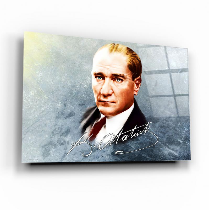 Atatürk Portresi Cam Tablo