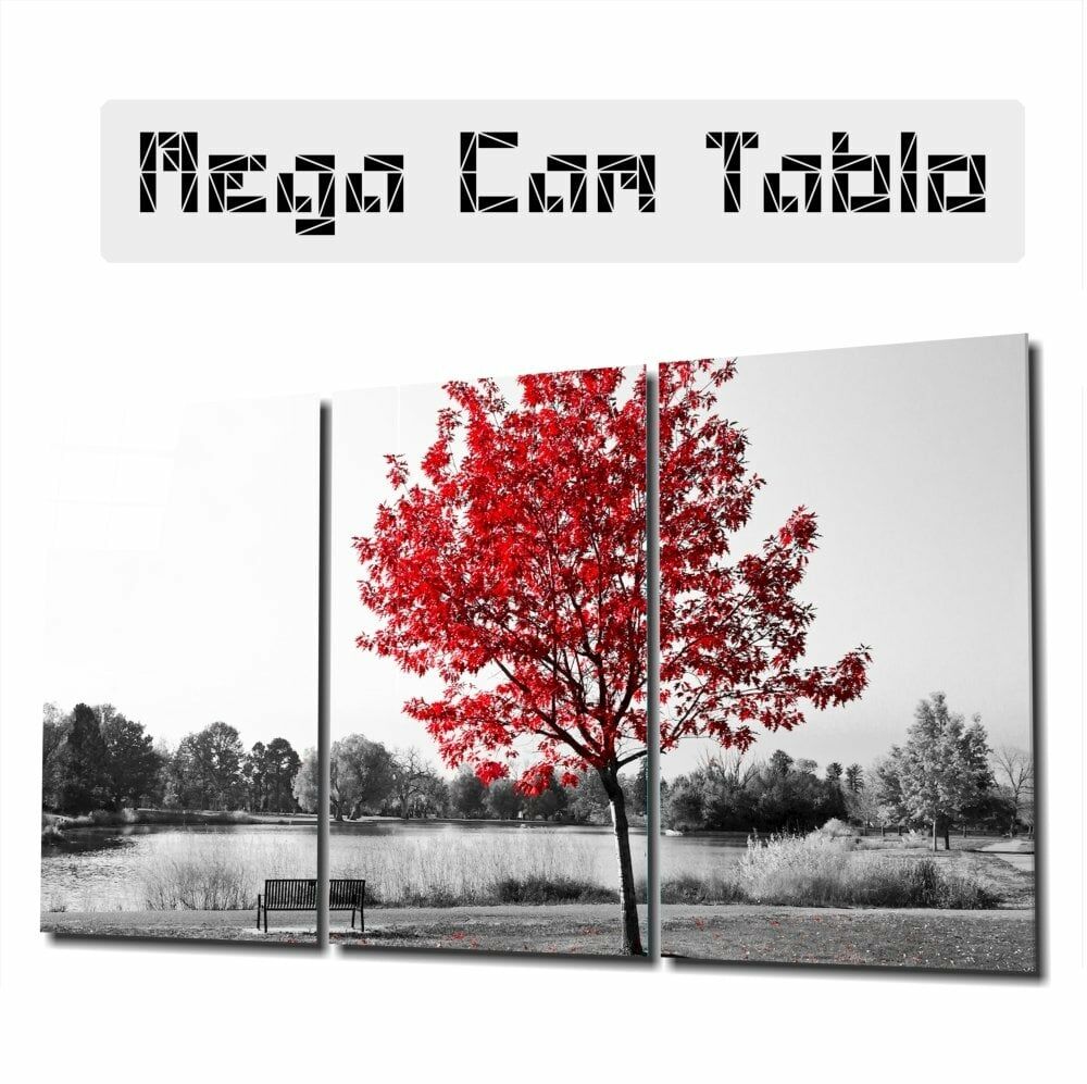 Sonbahar Ağacı Mega Cam Tablo